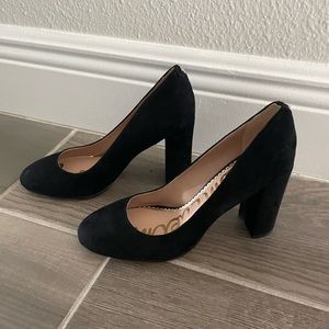 NWOT Sam Edelman Black Suede Pumps
